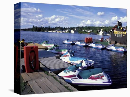 Jet Skis on Moosehead Lake, Northern Forest, Maine, USA-Jerry & Marcy Monkman-Stretched Canvas