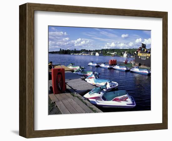 Jet Skis on Moosehead Lake, Northern Forest, Maine, USA-Jerry & Marcy Monkman-Framed Photographic Print