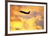 Jet Taking Off from Seatac International Airport-Paul Souders-Framed Photographic Print