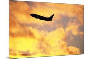 Jet Taking Off from Seatac International Airport-Paul Souders-Mounted Photographic Print