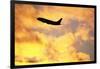 Jet Taking Off from Seatac International Airport-Paul Souders-Framed Photographic Print