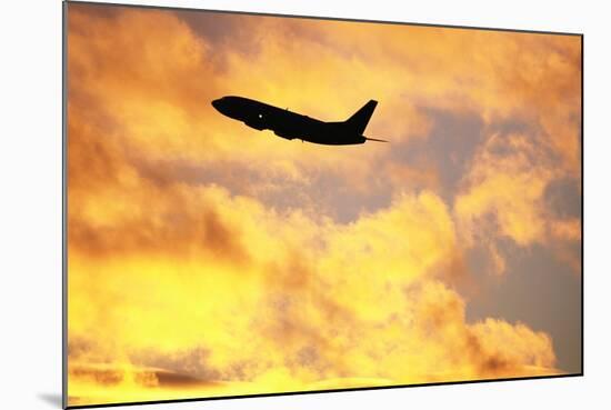 Jet Taking Off from Seatac International Airport-Paul Souders-Mounted Photographic Print