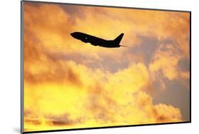 Jet Taking Off from Seatac International Airport-Paul Souders-Mounted Photographic Print