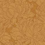 Pattern with Chrysanthemum-jetFoto-Mounted Art Print