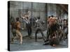 Jets and Sharks Fight, Scene from West Side Story-Gjon Mili-Stretched Canvas