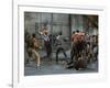 Jets and Sharks Fight, Scene from West Side Story-Gjon Mili-Framed Premium Photographic Print