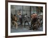 Jets and Sharks Fight, Scene from West Side Story-Gjon Mili-Framed Premium Photographic Print