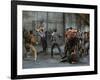 Jets and Sharks Fight, Scene from West Side Story-Gjon Mili-Framed Premium Photographic Print