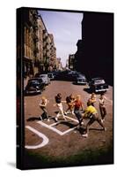 Jets' Dance on Busy Street in Scene from West Side Story-Gjon Mili-Stretched Canvas
