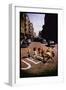 Jets' Dance on Busy Street in Scene from West Side Story-Gjon Mili-Framed Photographic Print