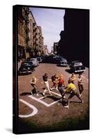 Jets' Dance on Busy Street in Scene from West Side Story-Gjon Mili-Stretched Canvas