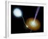 Jets of Material Shooting out from the Neutron Star in the Binary System 4U 0614+091-Stocktrek Images-Framed Photographic Print