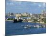 Jetties, Harbour and Skyline of the City of Cartagena in Colombia, South America-Ken Gillham-Mounted Photographic Print