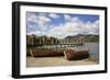 Jetty and Boats at Derwent Water January-null-Framed Photographic Print