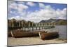 Jetty and Boats at Derwent Water January-null-Mounted Photographic Print