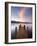 Jetty and Derwentwater at Sunset, Near Keswick, Lake District National Park, Cumbria, England, Uk-Lee Frost-Framed Photographic Print