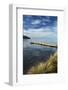 Jetty and Lake Taupo, Braxmere, Tokaanu, near Turangi, North Island, New Zealand-David Wall-Framed Photographic Print