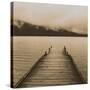 Jetty And Loch-Bill Philip-Stretched Canvas