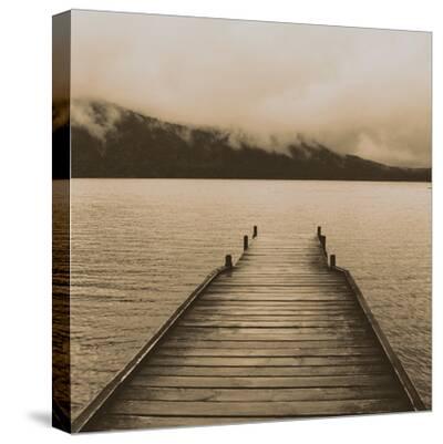 'Jetty And Loch' Stretched Canvas Print Bill Philip