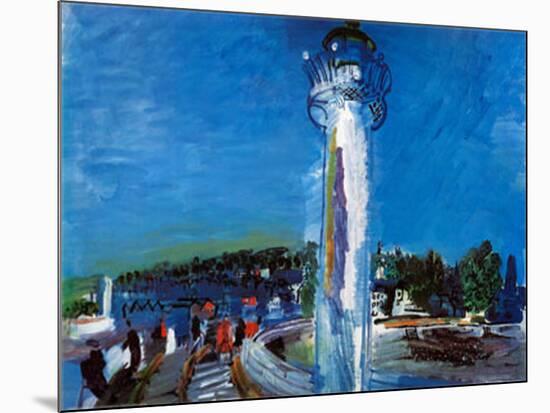 Jetty and the Pier-Raoul Dufy-Mounted Art Print