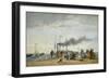 Jetty and Wharf at Trouville, 1863-Eugene Louis Boudin-Framed Giclee Print