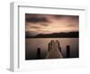 Jetty at Brandelhow Bay, Derwent Water, Lake District National Park, Cumbria, England-null-Framed Photographic Print