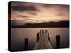 Jetty at Brandelhow Bay, Derwent Water, Lake District National Park, Cumbria, England-null-Stretched Canvas