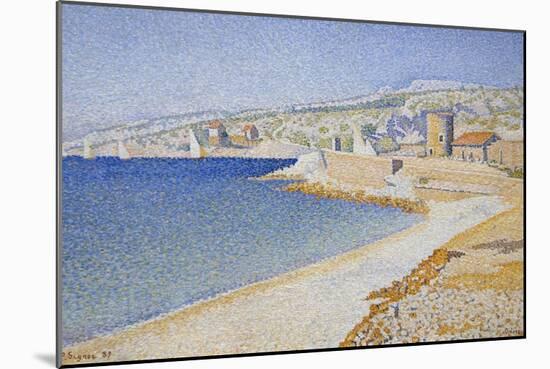 Jetty at Cassis, Opus 198-Paul Signac-Mounted Art Print