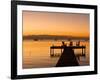 Jetty at Sunset, Caye Caulker, Belize-Russell Young-Framed Photographic Print