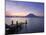 Jetty, Lake Atitlan and Volcano San Pedro, Dawn, Guatemala-Michele Falzone-Mounted Photographic Print