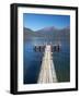 Jetty, Lake Te Anau, Fjordland, South Island, New Zealand-David Wall-Framed Photographic Print
