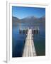 Jetty, Lake Te Anau, Fjordland, South Island, New Zealand-David Wall-Framed Photographic Print