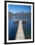 Jetty, Lake Te Anau, Fjordland, South Island, New Zealand-David Wall-Framed Photographic Print