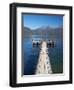 Jetty, Lake Te Anau, Fjordland, South Island, New Zealand-David Wall-Framed Photographic Print