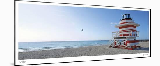 Jetty Lifeguard Stand-John Gynell-Mounted Giclee Print