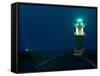 Jetty Lighthouse, Warnemunde, Germany-Russell Young-Framed Stretched Canvas