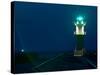 Jetty Lighthouse, Warnemunde, Germany-Russell Young-Stretched Canvas