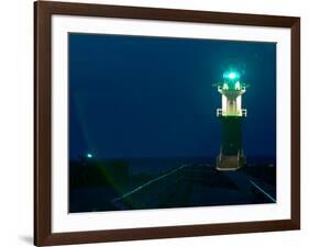 Jetty Lighthouse, Warnemunde, Germany-Russell Young-Framed Photographic Print