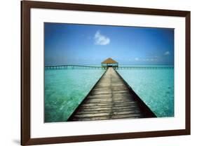 Jetty Maldives-Massimo Borchi-Framed Poster