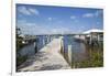 Jetty, New Plymouth, Green Turtle Cay, Abaco Islands, Bahamas, West Indies, Central America-Jane Sweeney-Framed Photographic Print