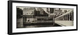 Jetty of The River Thames View with the 20 Fenchurch Street Building (The Walkie-Talkie) - London-Philippe Hugonnard-Framed Photographic Print