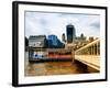 Jetty of The River Thames View with the 20 Fenchurch Street Building (The Walkie-Talkie) - London-Philippe Hugonnard-Framed Photographic Print