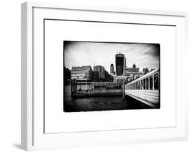 Jetty of The River Thames View with the 20 Fenchurch Street Building (The Walkie-Talkie) - London-Philippe Hugonnard-Framed Photographic Print