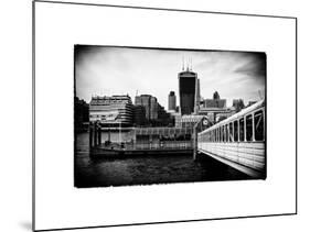 Jetty of The River Thames View with the 20 Fenchurch Street Building (The Walkie-Talkie) - London-Philippe Hugonnard-Mounted Photographic Print