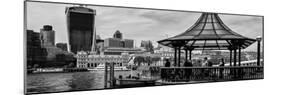 Jetty of The River Thames View with the 20 Fenchurch Street Building (The Walkie-Talkie) - London-Philippe Hugonnard-Mounted Photographic Print