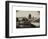 Jetty of The River Thames View with the 20 Fenchurch Street Building (The Walkie-Talkie) - London-Philippe Hugonnard-Framed Art Print