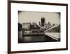 Jetty of The River Thames View with the 20 Fenchurch Street Building (The Walkie-Talkie) - London-Philippe Hugonnard-Framed Art Print