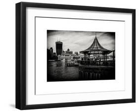 Jetty of The River Thames View with the 20 Fenchurch Street Building (The Walkie-Talkie) - London-Philippe Hugonnard-Framed Art Print