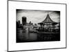 Jetty of The River Thames View with the 20 Fenchurch Street Building (The Walkie-Talkie) - London-Philippe Hugonnard-Mounted Art Print