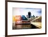 Jetty of The River Thames View with the 20 Fenchurch Street Building (The Walkie-Talkie) - London-Philippe Hugonnard-Framed Art Print